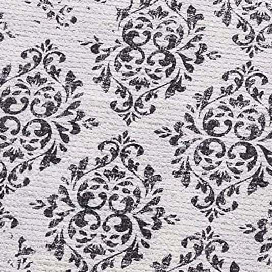 Printed Vintage Dhurrie Carpet Rug Runner Floor Mat for Living Room : 3.5 X 5.5 Ft