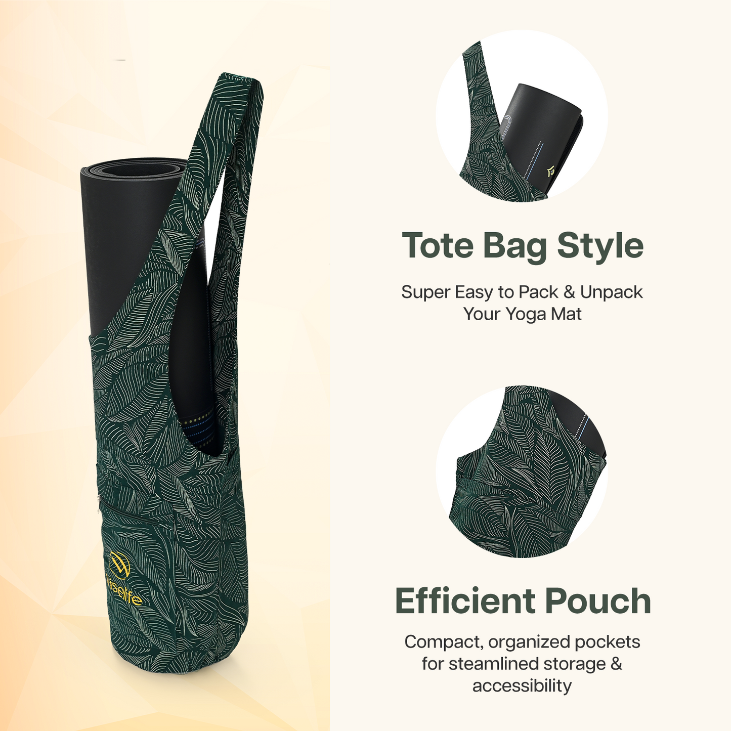 Wifelife Premium Yoga Mat Tote Bag