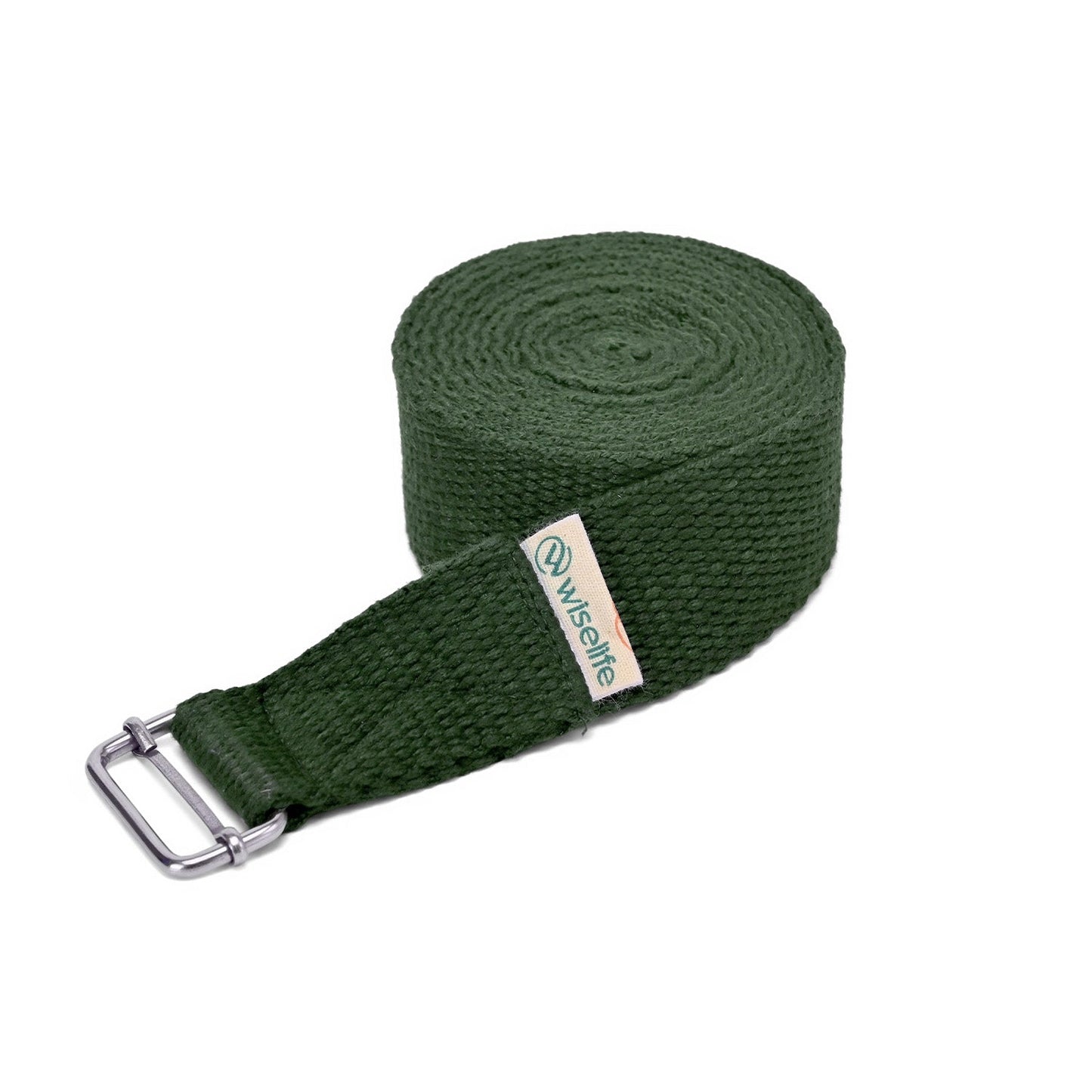 Wifelife Premium Cotton Yoga Stretch Belt Forest Green