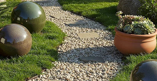 Pebbles and Decorative Accents For Outdoor Gardens