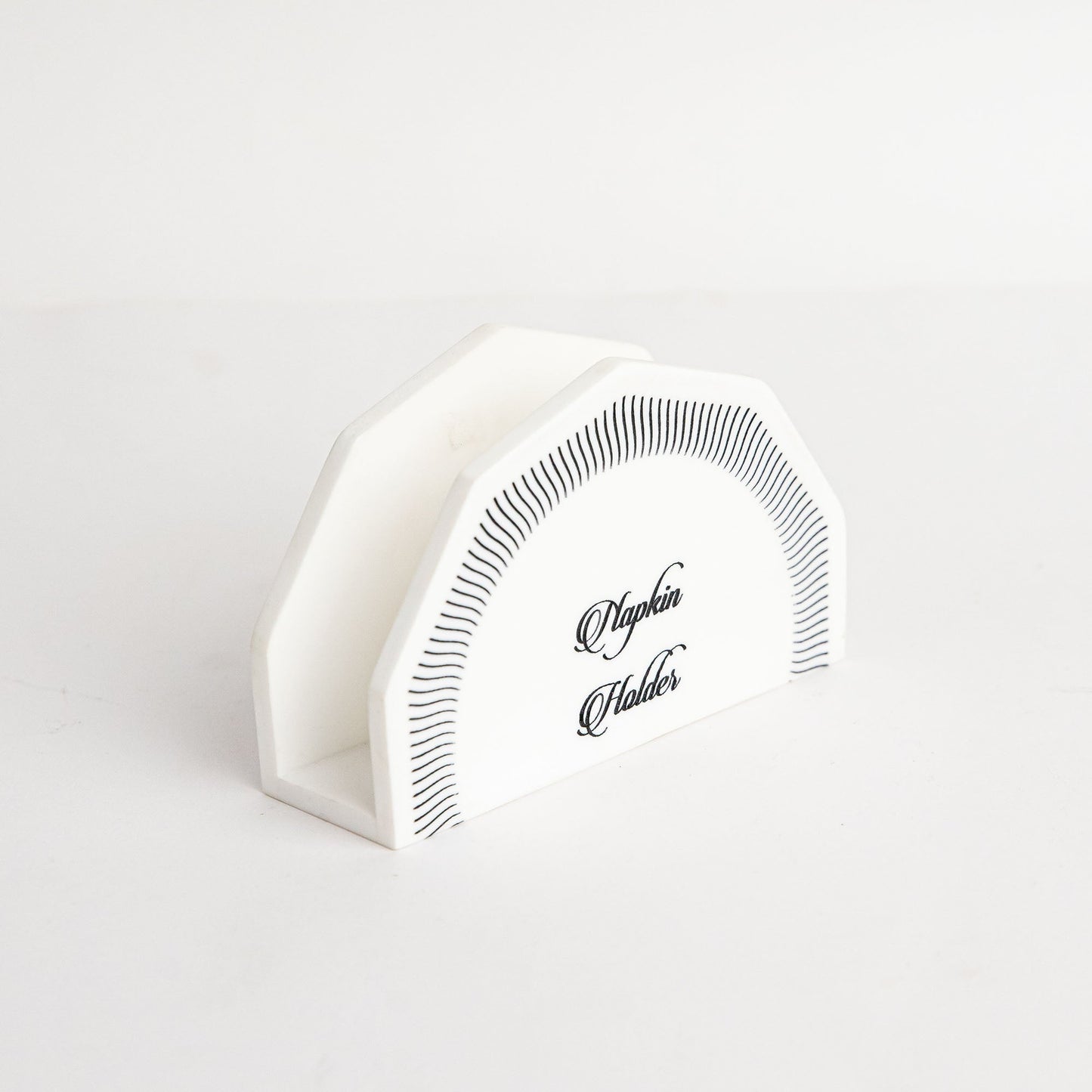 Viola Marble Napkin Holder Geometric Tissue Stand