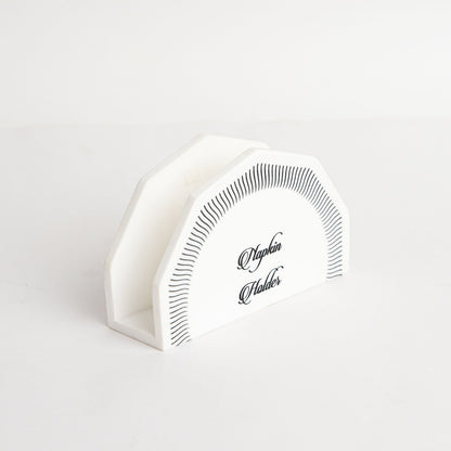 Viola Marble Napkin Holder Geometric Tissue Stand
