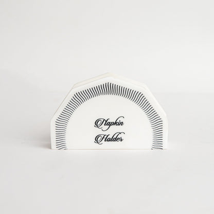 Viola Marble Napkin Holder Geometric Tissue Stand