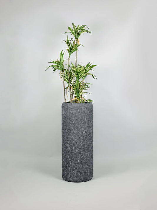 Daisy Rustic Granite Fiberglass Planter