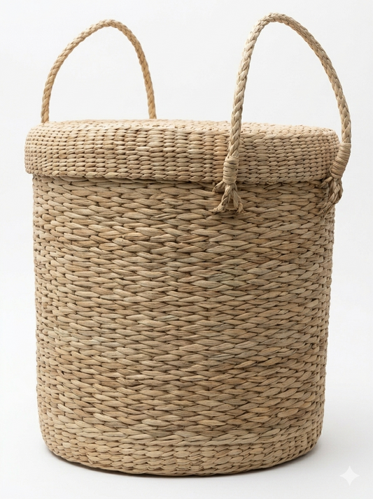 Handwoven Kauna Grass Laundry Bag