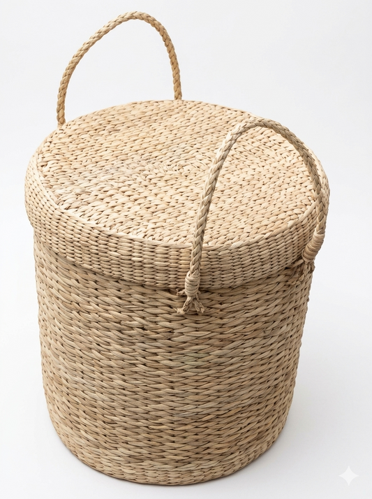 Handwoven Kauna Grass Laundry Bag