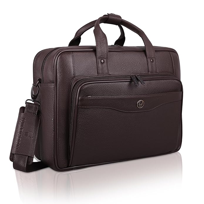Wildhorn Executive Leather Attache & Work Bag | Premium Business Travel Bag