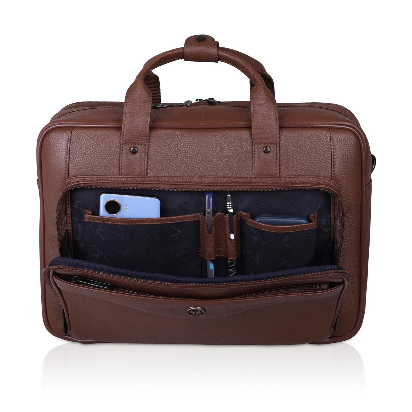 Wildhorn Executive Leather Attache & Work Bag | Premium Business Travel Bag