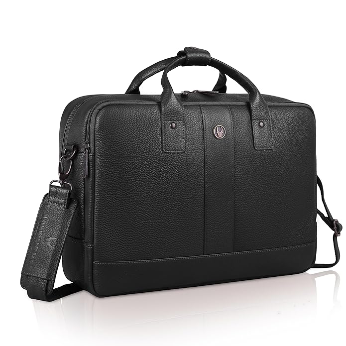 Wildhorn Slim Genuine Leather Office Bag for Men & Women | Vintage Shoulder Satchel
