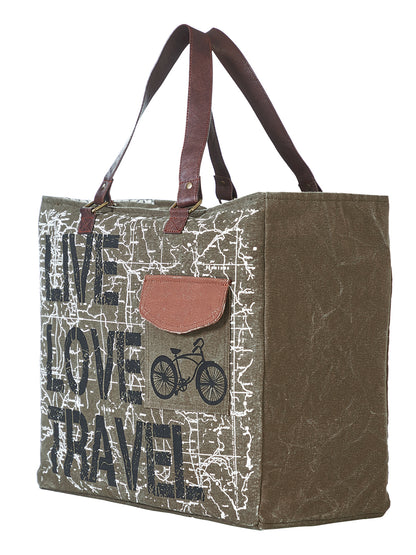 Live Love Travel Weekender Handbag For Men & Women