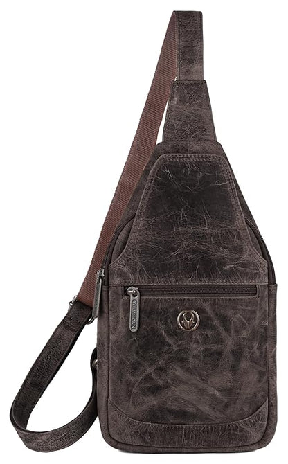 Wildhorn Premium Genuine Leather Sling Crossbody Bag