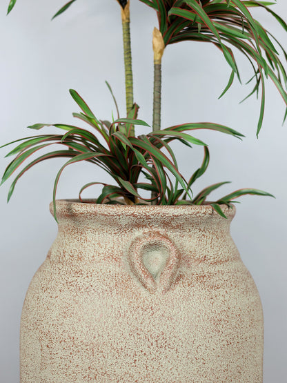 Trandy Traditional Rust Patina Fiberglass Planter