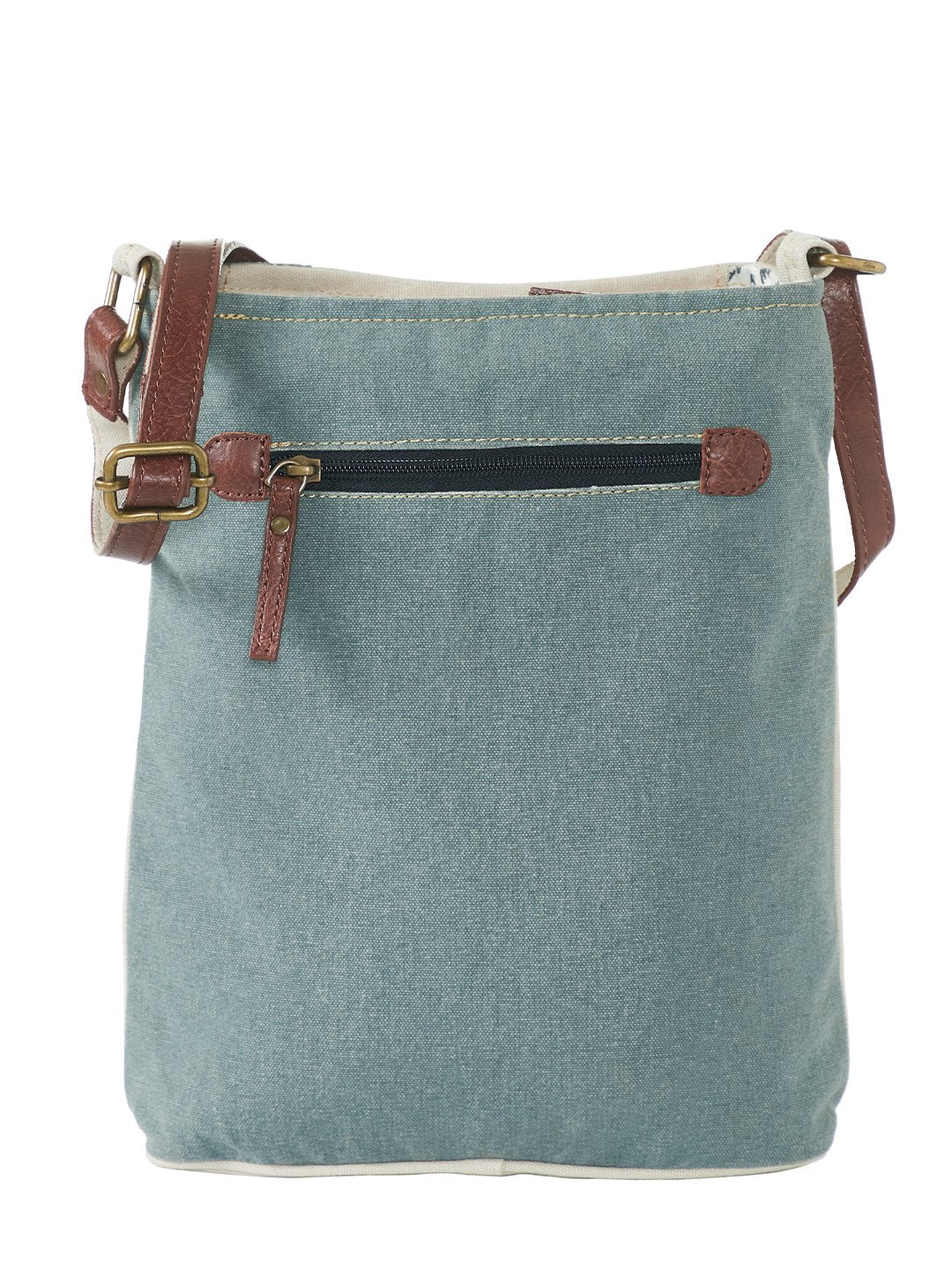 Artaflora- Multi-Coloured Cotton Canvas Messenger Crossbody Bag