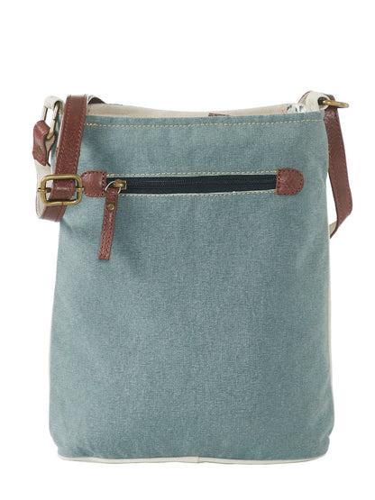 Artaflora- Multi-Coloured Cotton Canvas Messenger Crossbody Bag