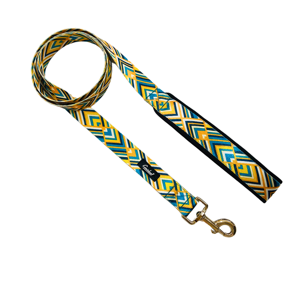 Printed Dog & Cat Leash Green