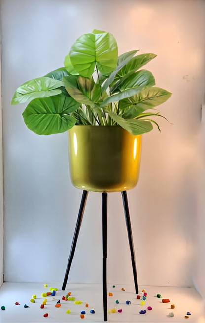 Tall Metal Planter with Aluminium Legs