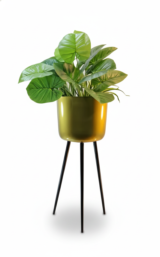 Tall Metal Planter with Aluminium Legs