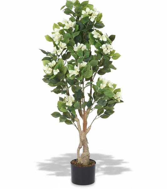 Artificial Bougainvillea Plants – 48″ Faux Yellow Bougainvillea for Home And Office Decor