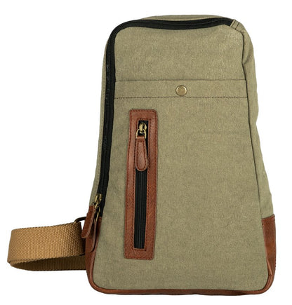 Artaflora – Canvas Upcycled Messenger Crossbody Vintage Sling Bag with Stylish Design both for Men and Women