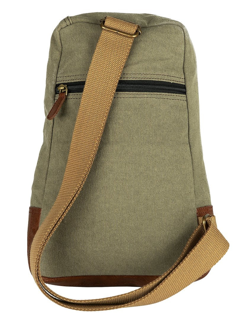 Artaflora – Canvas Upcycled Messenger Crossbody Vintage Sling Bag with Stylish Design both for Men and Women