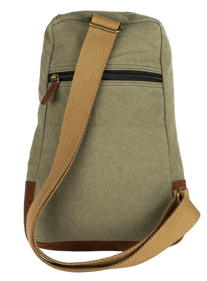 Artaflora – Canvas Upcycled Messenger Crossbody Vintage Sling Bag with Stylish Design both for Men and Women