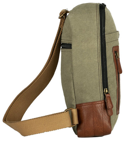 Artaflora – Canvas Upcycled Messenger Crossbody Vintage Sling Bag with Stylish Design both for Men and Women