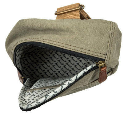 Artaflora – Canvas Upcycled Messenger Crossbody Vintage Sling Bag with Stylish Design both for Men and Women