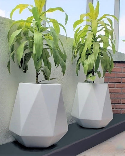 YUVA FRP Planter – 3D Geometric Design for Modern Spaces