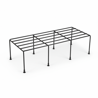Single Tier Flat Iron Plant Stand – Basic Wireframe Display