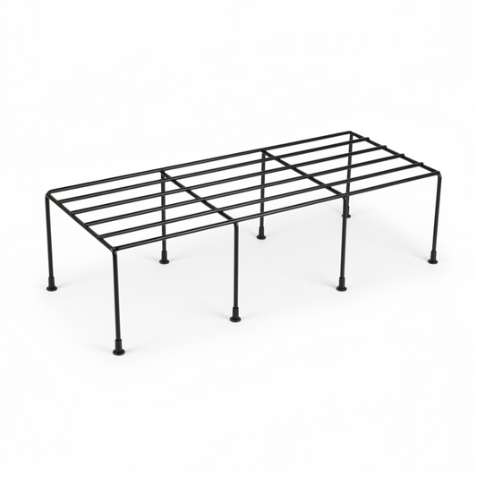 Single Tier Flat Iron Plant Stand – Basic Wireframe Display