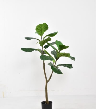 Fiddle Leaf Fig Faux Plant – 47 Inches Realistic Indoor Tree