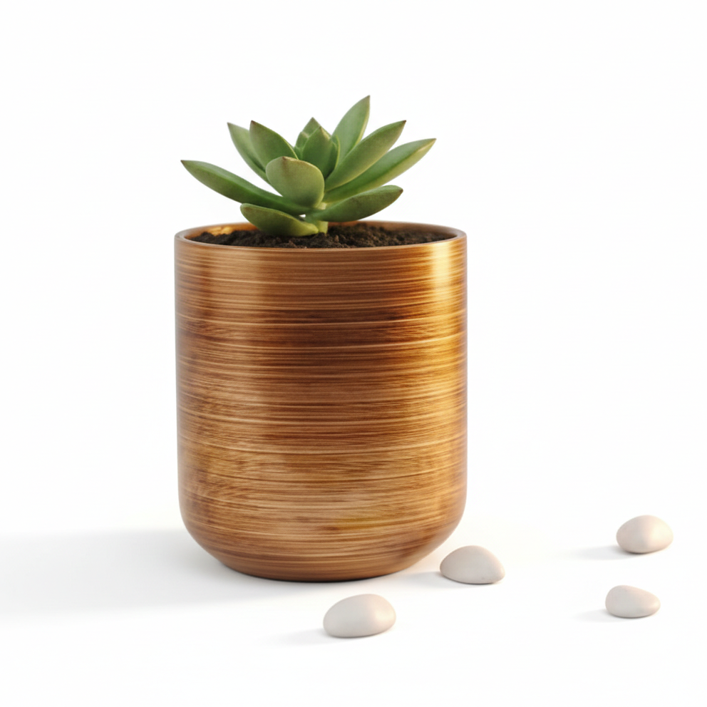 Classic Metal Pot – Gold, Black, Copper & Dual Finish