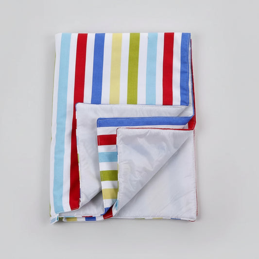 Vibrant Multi-Stripe Baby Changing Mat