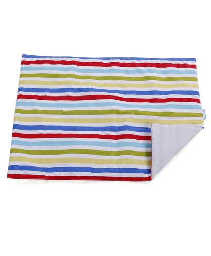 Vibrant Multi-Stripe Baby Changing Mat