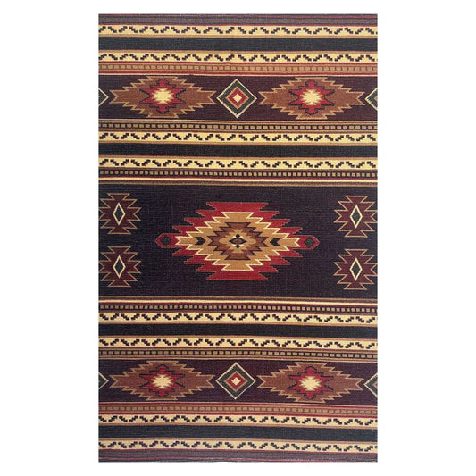 Multicolor Printed Vintage Dhurrie Carpet- 3.5×5.5 Feet