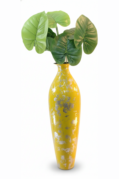 Glorious White Marble Ceramic Style Metal Vase – Decor for Home And Garden 7.87″ x 24.80″