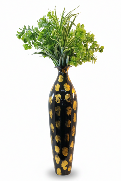 Glorious White Marble Ceramic Style Metal Vase – Decor for Home And Garden 7.87″ x 24.80″