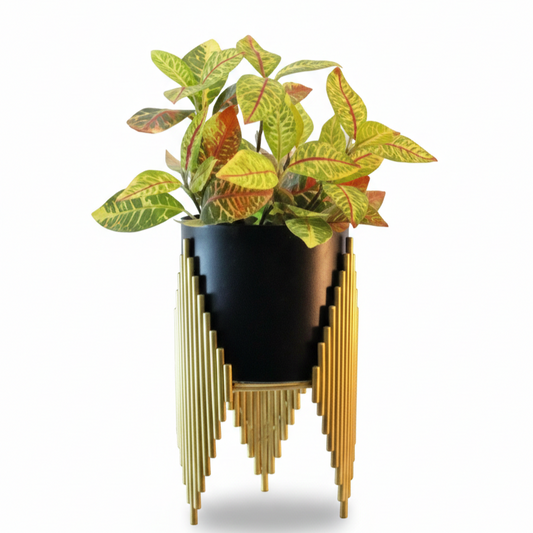 Geometric Stand Cone Metal Planter