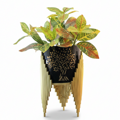 Geometric Stand Cone Metal Planter