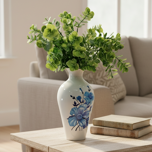 Tall Handcrafted Metal Vase
