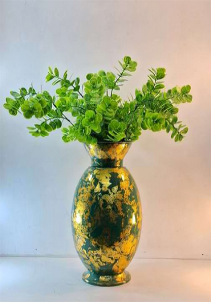 Large Handcrafted Metal Vase