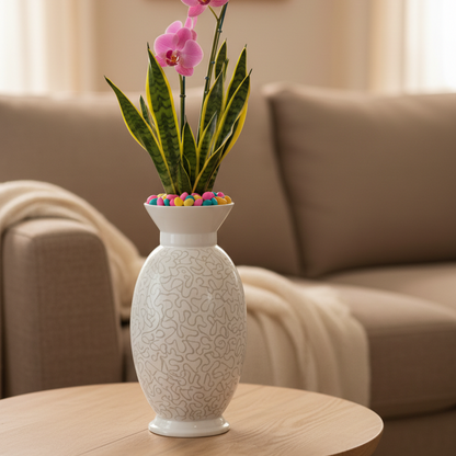 Large Handcrafted Metal Vase