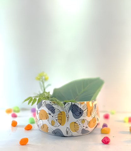 Decorative Round Metal Planter Bowl