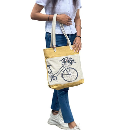 Large Canvas Handbag for Women | Zipper Tote Bag for Grocery