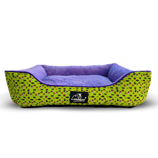 Ultra-Soft Round Dog Fur Bed | Cozy Anti-Anxiety Nest