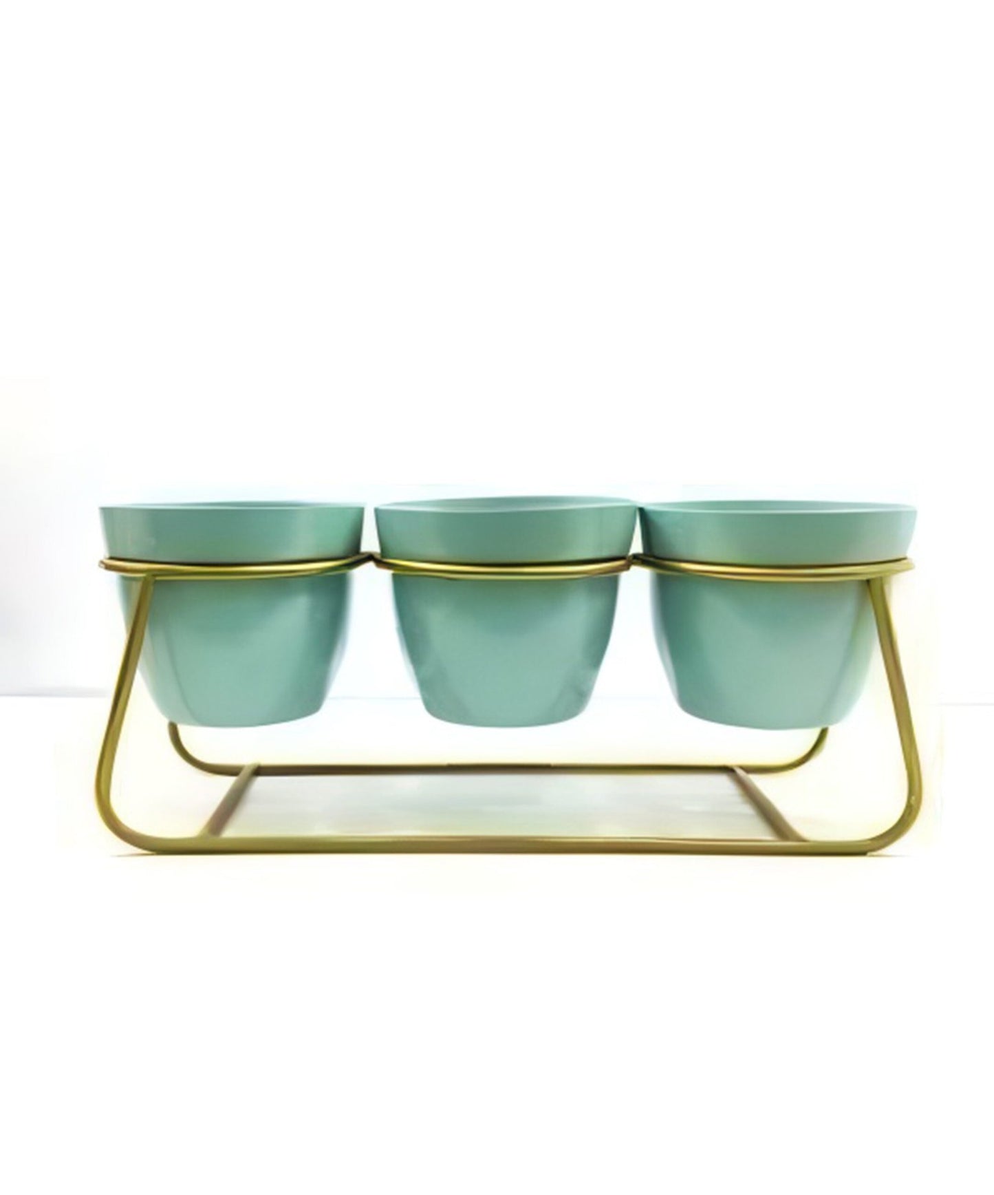 Triple Cylinder Planter Set – Aqua, Red, Gold, Black & White Variants