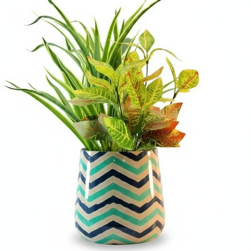 Round Metal Planter