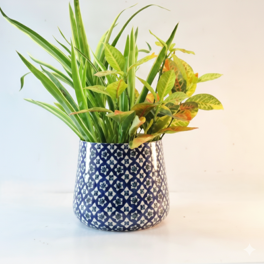 Round Metal Planter