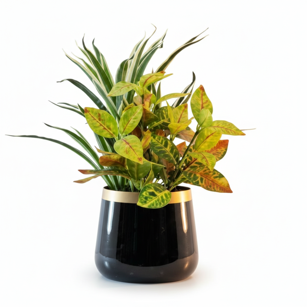 Round Metal Planter