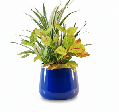 Round Metal Planter